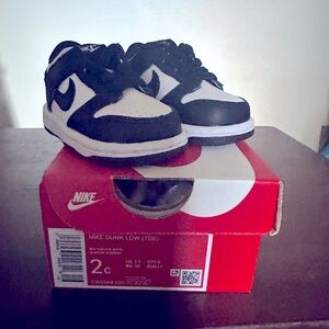 Nike Dunk Low. New never worn size 2 infant